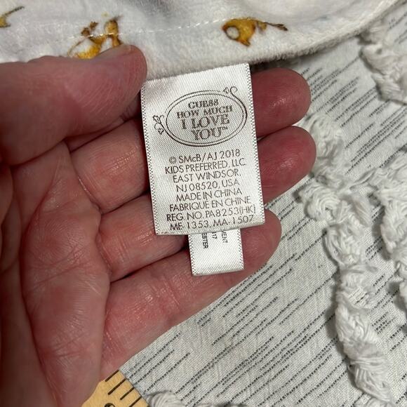 Bunny Baby Security Blanket Cuddle Toy Lovey Plush Soothing Floppy Ears - Picture 4 of 4